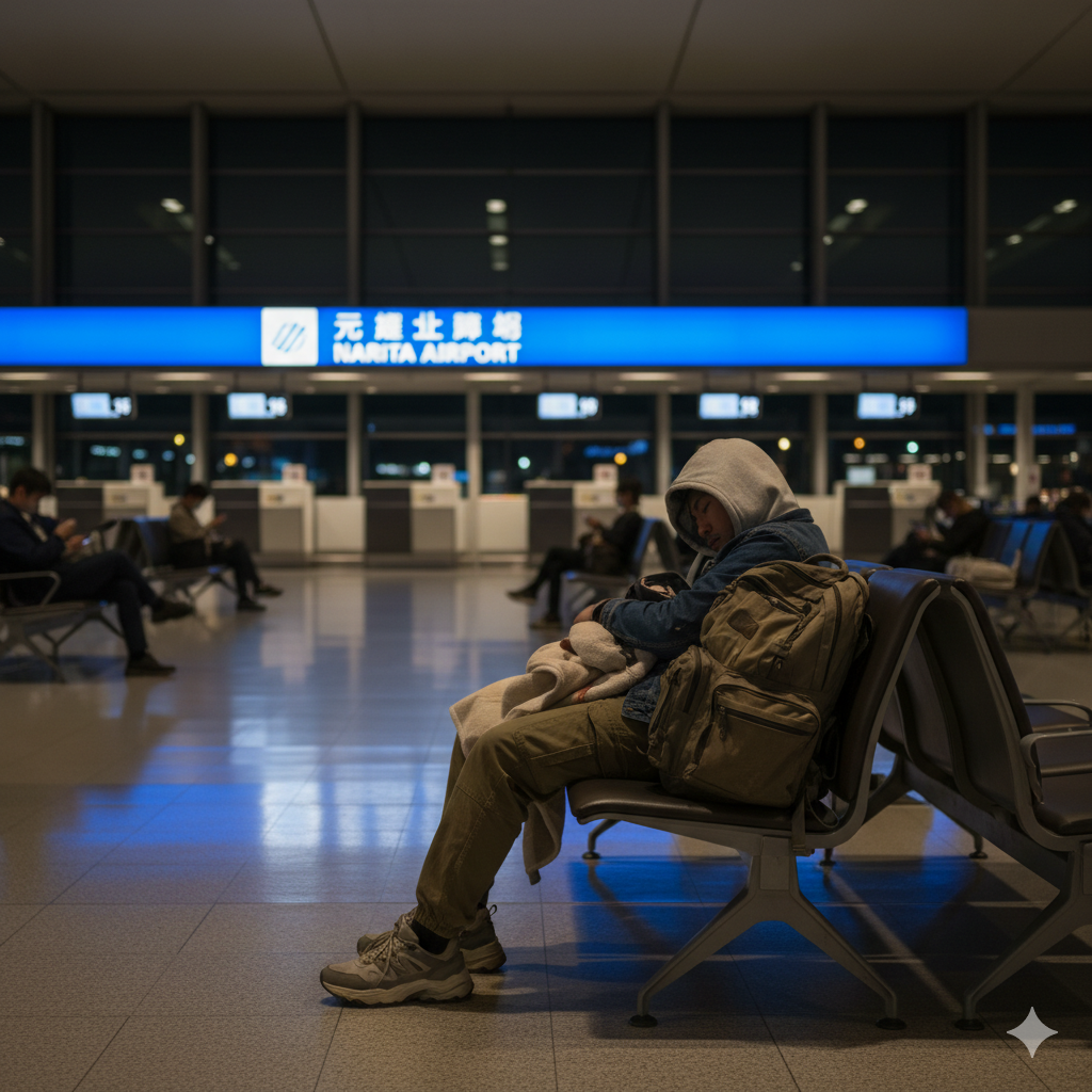Sleeping at Narita Airport Overnight — What Actually Happens After Midnight