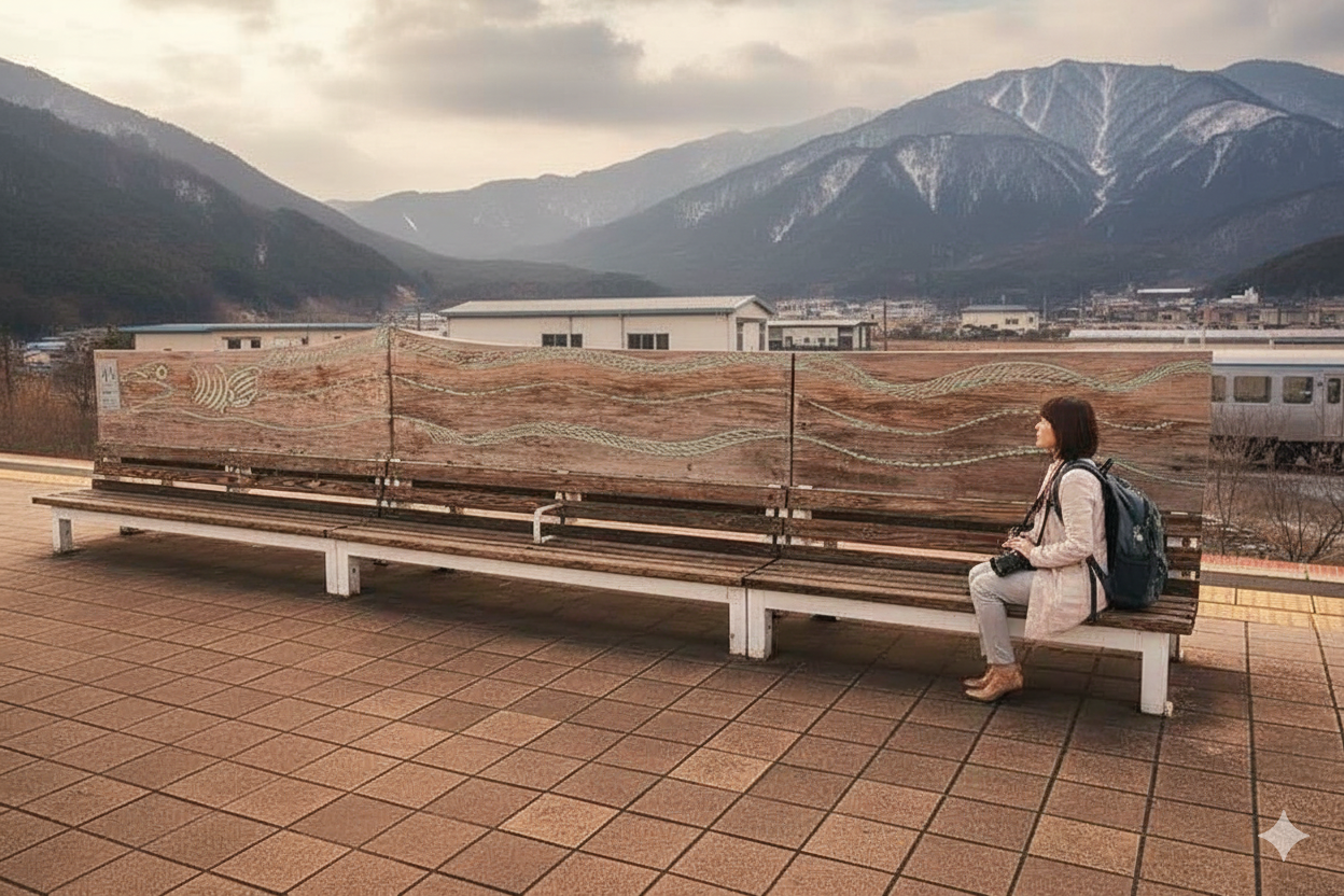 Train Station Benches That Double as Hidden Tourist Rest Stops in Japan