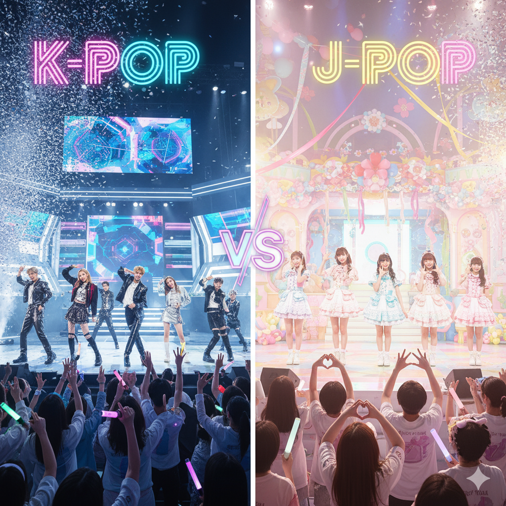 K-Pop vs J-Pop: The Differences in Asian Pop Music – Hear & Feel Them Live in Japan!