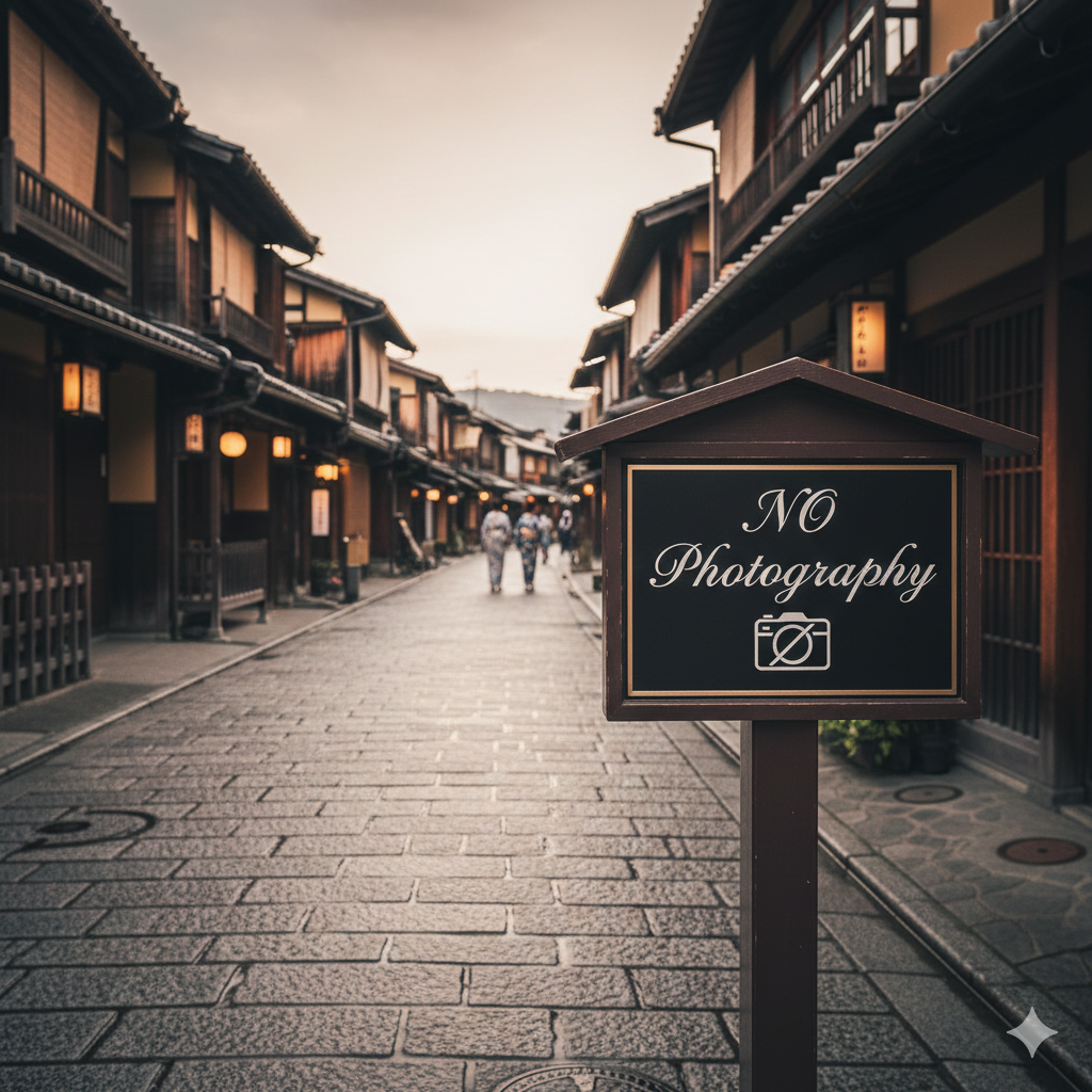 Strict Photography Rules in Kyoto's Gion: Fines for Disobedient Tourists
